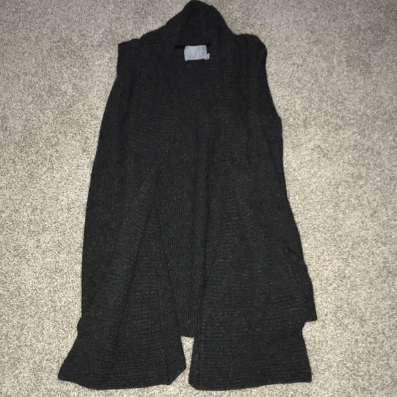 Michael Stars Cashmere Cardigan Vest Grey size 1 - Picture 1 of 4